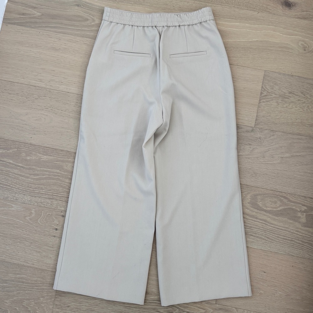 Zara Beige Cropped Culottes - Picture 3 of 3